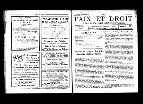 Paix et Droit.  (01/04/1926)